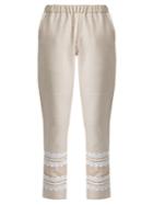 Dodo Bar Or Isasshar Lace-embellished Cotton Trousers