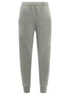 Matchesfashion.com Allude - Cuffed Ankle Cashmere Trousers - Womens - Dark Grey