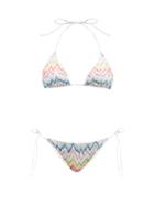 Missoni - Zigzag-print Triangle Bikini - Womens - Multi