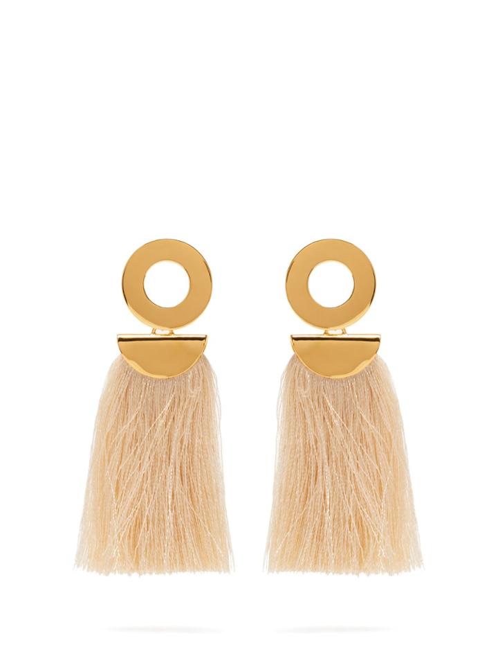 Lizzie Fortunato Go-go Crater Tassel Earrings