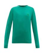 Matchesfashion.com Acne Studios - Nalon Face Wool Sweater - Womens - Green