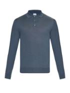 Brioni Wool, Silk And Cashmere-blend Polo Shirt
