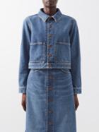 Chlo - Patch-pocket Denim Jacket - Womens - Denim