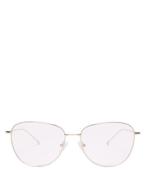 Matchesfashion.com Prism - New York Stainless Steel Glasses - Womens - Gold
