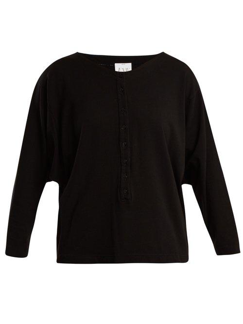Matchesfashion.com Eve Denim - Camille Batwing Sleeved Top - Womens - Black