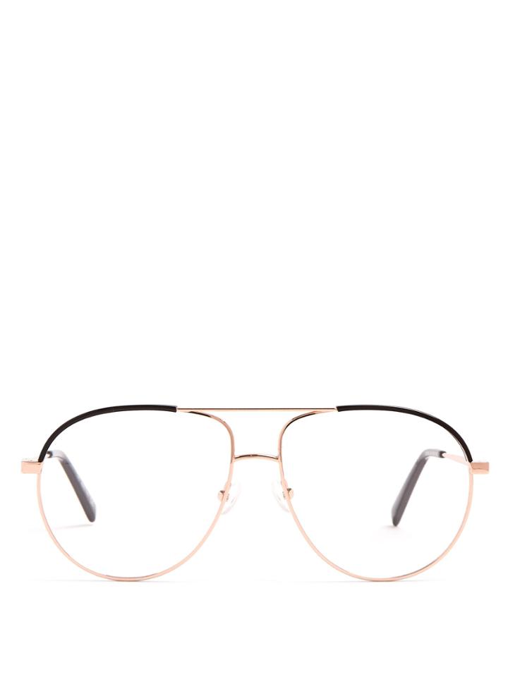 Stella Mccartney Aviator Metal Glasses
