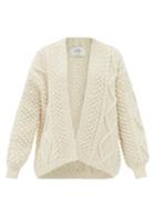 Matchesfashion.com Mr Mittens - Kim Cable-knit Wool Cardigan - Womens - Ivory