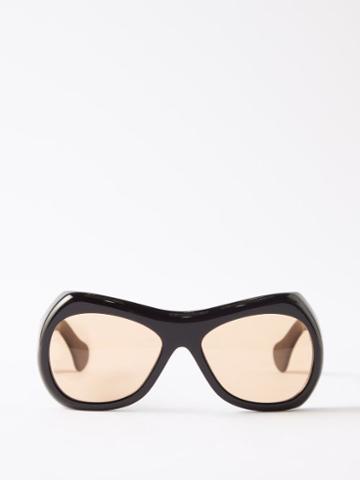 Port Tanger Eyewear - Soledad D-frame Acetate Sunglasses - Mens - Black