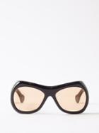 Port Tanger Eyewear - Soledad D-frame Acetate Sunglasses - Mens - Black