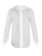 Maison Margiela Collarless Tassel-cuff Shirt