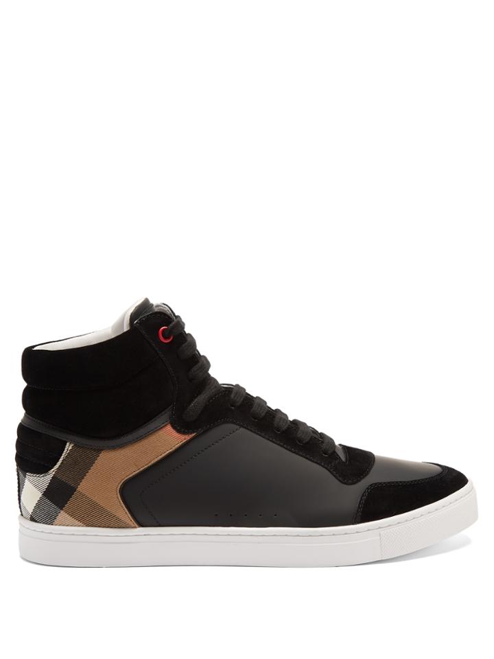 Burberry Reeth High-top Leather Trainers