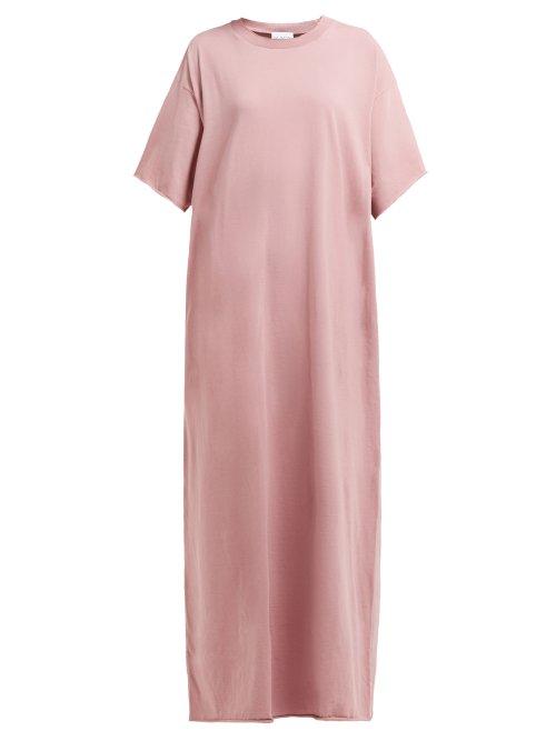 Matchesfashion.com Raey - Jersey Maxi T Shirt Dress - Womens - Pink