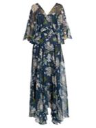 Adam Lippes Floral-print Silk-chiffon Dress