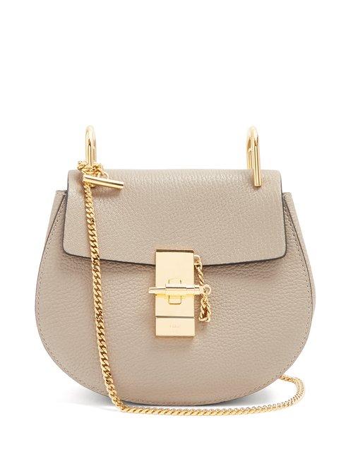 Matchesfashion.com Chlo - Drew Mini Leather Cross Body Bag - Womens - Grey