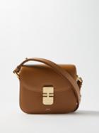 A.p.c. - Grace Mini Smooth-leather Cross-body Bag - Womens - Beige
