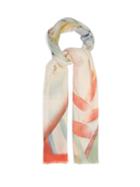 Matchesfashion.com Etro - Abstract-print Fine-woven Cashmere Scarf - Womens - White Multi