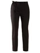 Matchesfashion.com Prada - Bow Waist Cropped Trousers - Womens - Black
