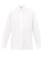 Matchesfashion.com Mhl By Margaret Howell - Patch Pocket Cotton Poplin Shirt - Womens - White