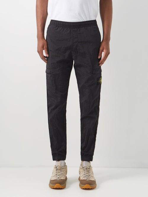 Stone Island - Logo-patch Nylon Track Pants - Mens - Black