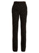 Givenchy Micro-cross Appliqu Straight-leg Cady Trousers