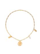 Hermina Athens - Hermis Gold-plated Charm Choker Necklace - Womens - Gold