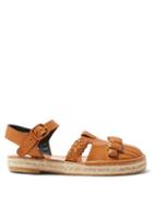 Matchesfashion.com Loewe - Braided Leather Sandals - Womens - Tan