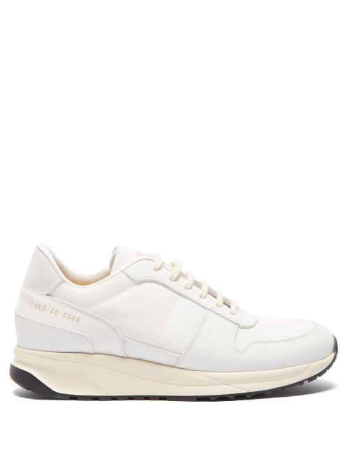 Matchesfashion.com Common Projects - Low Top Mesh And Nubuck Trainers - Womens - White