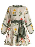 Rhode Resort Ella Floral-print Cotton Mini Dress