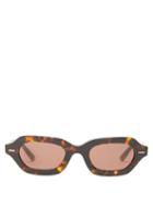 Matchesfashion.com The Row - X Oliver Peoples La Cc Rectangular Sunglasses - Womens - Brown