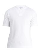 Sunspel Short-sleeved Cotton Terry-towelling Polo Shirt