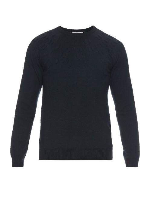Balenciaga Round-neck Embossed Sweater
