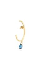 Matchesfashion.com Loren Stewart - Topaz & Yellow Gold Single Earring - Womens - Blue