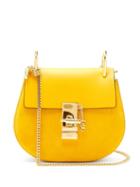 Matchesfashion.com Chlo - Drew Mini Leather And Suede Cross Body Bag - Womens - Yellow