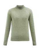 Tom Ford - Cashmere-blend Roll-neck Sweater - Mens - Light Green