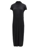 Matchesfashion.com Pleats Please Issey Miyake - Pleated High-neck Midi Dress - Womens - Black