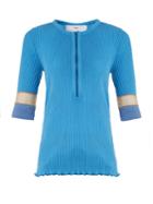 Toga Teleco Mesh-insert Ribbed-knit Sweater