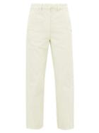 Matchesfashion.com Lemaire - Twisted High Rise Wide Leg Jeans - Womens - Ivory