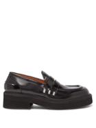 Matchesfashion.com Marni - Penny Patent Leather Loafers - Mens - Black