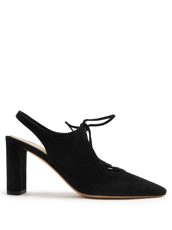The Row Camil Suede Slingback Pumps