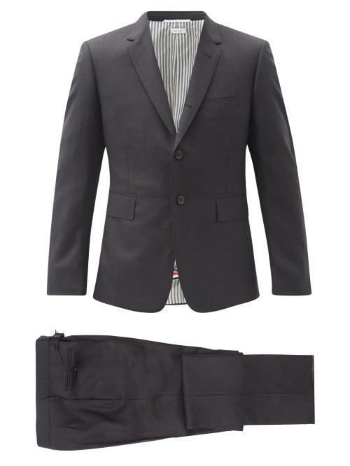 Matchesfashion.com Thom Browne - Super 120s Wool-twill Suit And Tie - Mens - Black