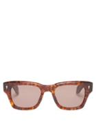 Jacques Marie Mage - Dealan 53 Square Acetate Sunglasses - Womens - Brown