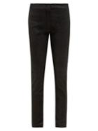 Matchesfashion.com Ann Demeulemeester - Stretch Jersey Backed Leather Leggings - Womens - Black