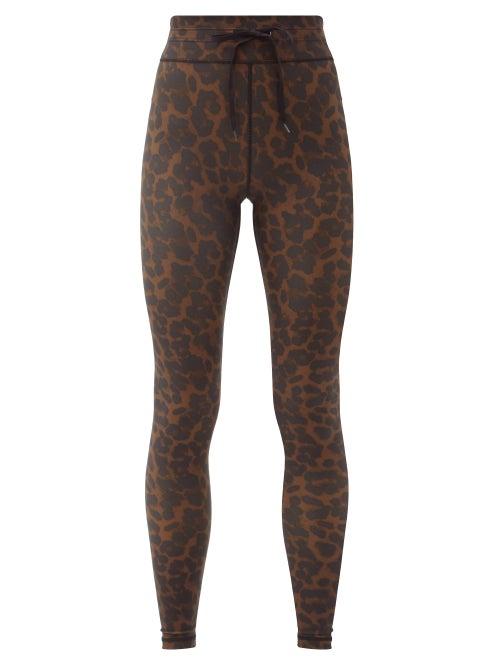Ladies Activewear The Upside - Leopard-print Technical-jersey Leggings - Womens - Leopard