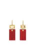 Matchesfashion.com Francesca Villa - Easy Living Citrine & 18kt Gold Drop Earrings - Womens - Red