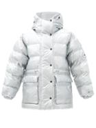 Matchesfashion.com Adidas By Stella Mccartney - Hooded Quilted-shell Jacket And Gilet - Womens - Silver
