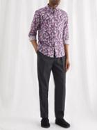 Isabel Marant - Ilakob Marble-print Poplin Shirt - Mens - Pink Multi
