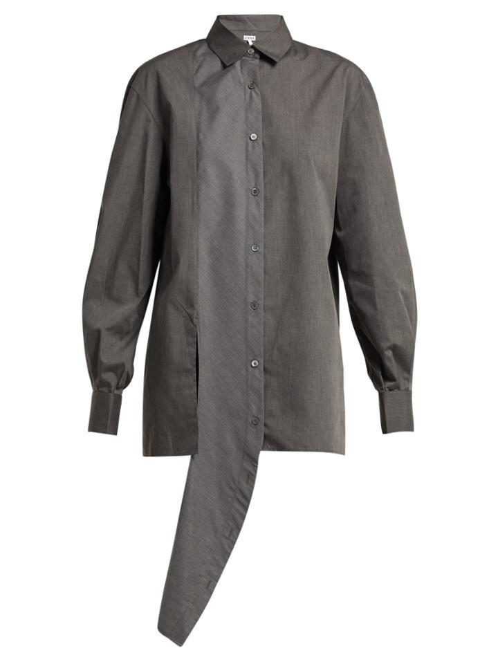 Loewe Asymmetric-front Crepe Shirt