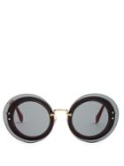 Miu Miu Reveal Round-frame Sunglasses