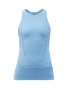 Matchesfashion.com Adidas By Stella Mccartney - Truepurpose Recycled Fibre-blend Tank Top - Womens - Blue