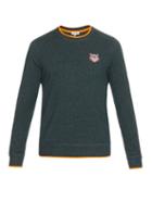Kenzo Tiger-patch Melange Jersey Sweatshirt